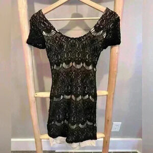Lorena Rose size XS lined lace dress